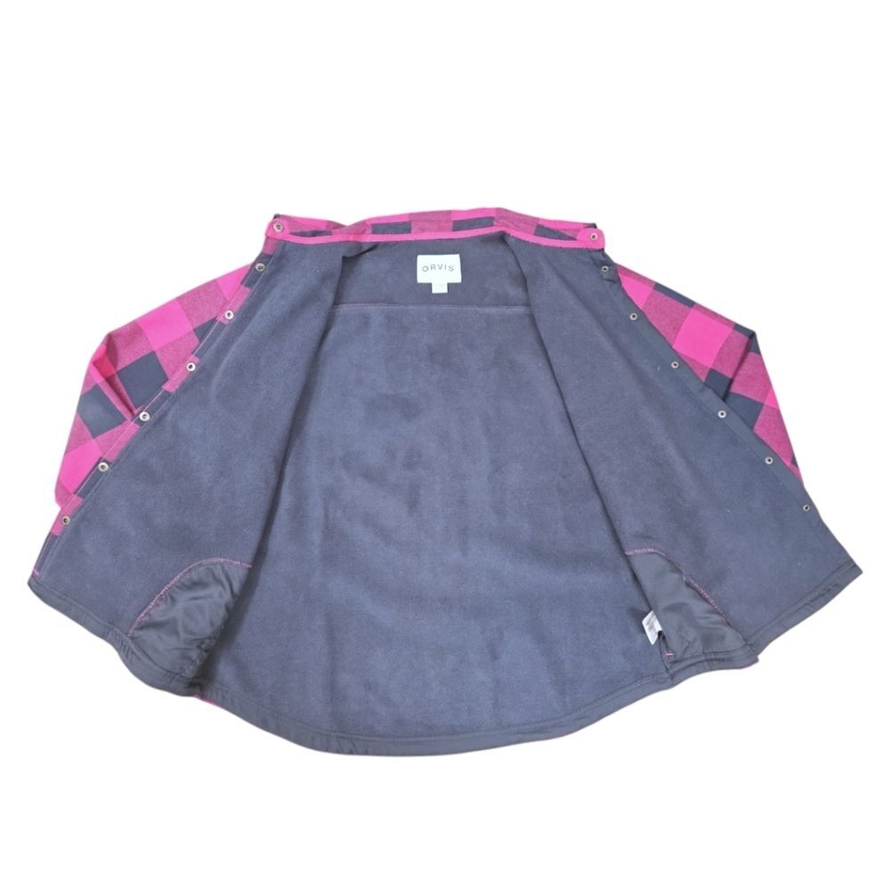 Orvis Plaid Button Up Fleece - image 7